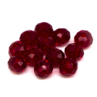 Бусины рондели 6*4мм (бордо прозрачный)